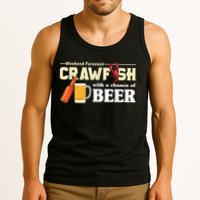 Weekend Forecast Crawfish With A Chance Of Beer Tank Top