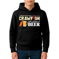 Weekend Forecast Crawfish With A Chance Of Beer Kids Hoodie