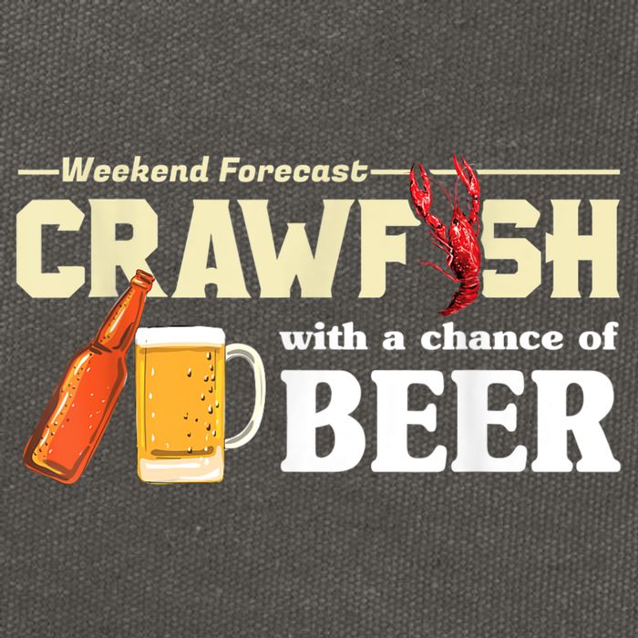 Weekend Forecast Crawfish With A Chance Of Beer Cotton Canvas Backpack