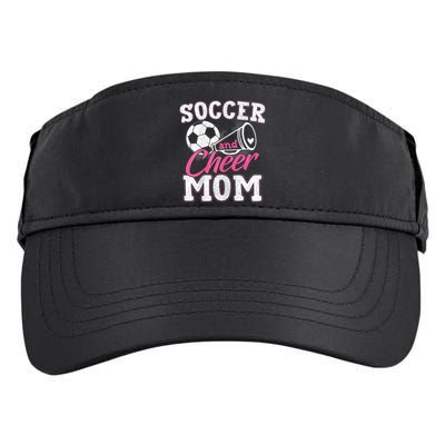 Womens Funny Cheerleading Mom Soccer And Cheer Mom Adult Drive Performance Visor