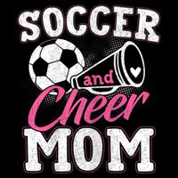 Womens Funny Cheerleading Mom Soccer And Cheer Mom Drawstring Bag