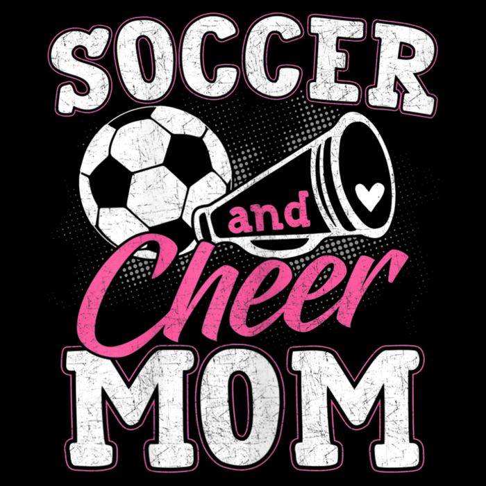 Womens Funny Cheerleading Mom Soccer And Cheer Mom Drawstring Bag