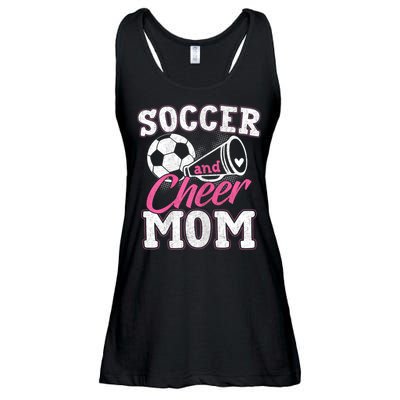 Womens Funny Cheerleading Mom Soccer And Cheer Mom Ladies Essential Flowy Tank