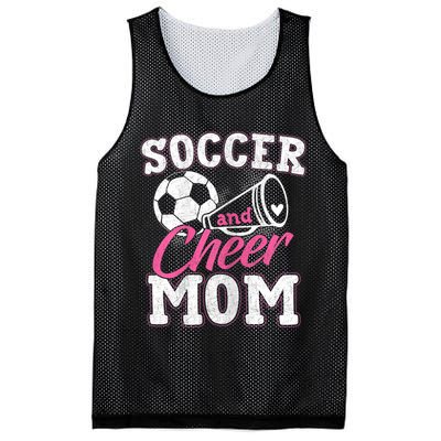 Womens Funny Cheerleading Mom Soccer And Cheer Mom Mesh Reversible Basketball Jersey Tank