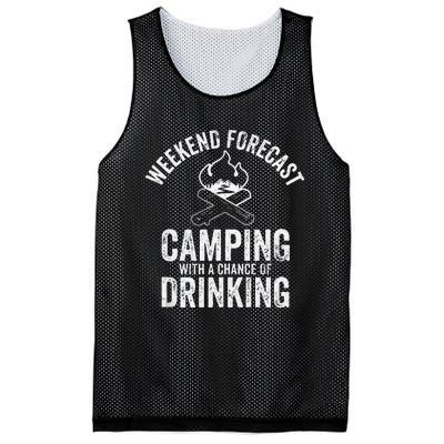 Weekend Forecast Camping With A Chance Of Drinking Mesh Reversible Basketball Jersey Tank