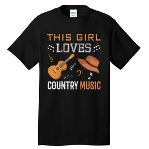 Womens Funny Cowgirl Hat Country Music Lover Women Tall T-Shirt