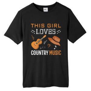 Womens Funny Cowgirl Hat Country Music Lover Women Tall Fusion ChromaSoft Performance T-Shirt