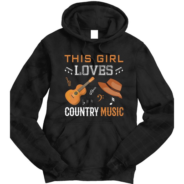 Womens Funny Cowgirl Hat Country Music Lover Women Tie Dye Hoodie