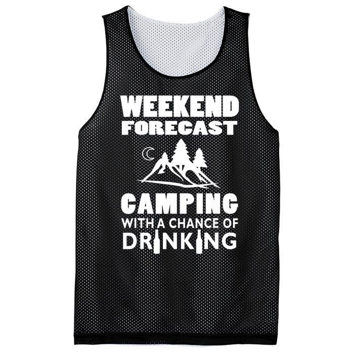 Weekend Forecast Camping With A Chance Of Drinking Mesh Reversible Basketball Jersey Tank