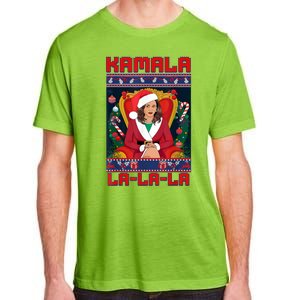 Women Funny Christmas Comma La Kamala Harris 2024 Xmas Gift Adult ChromaSoft Performance T-Shirt