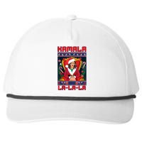 Women Funny Christmas Comma La Kamala Harris 2024 Xmas Gift Snapback Five-Panel Rope Hat