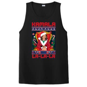 Women Funny Christmas Comma La Kamala Harris 2024 Xmas Gift PosiCharge Competitor Tank