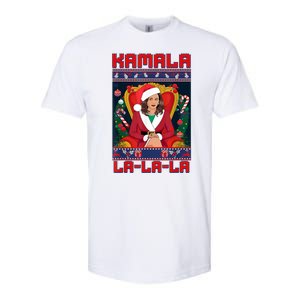 Women Funny Christmas Comma La Kamala Harris 2024 Xmas Gift Softstyle CVC T-Shirt