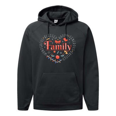 Wonderful Family Christmas Performance Fleece Hoodie