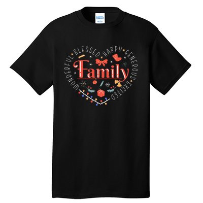 Wonderful Family Christmas Tall T-Shirt