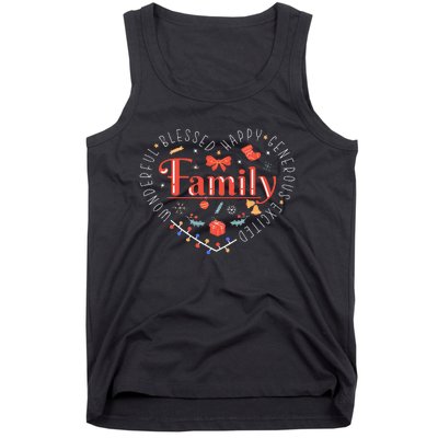 Wonderful Family Christmas Tank Top