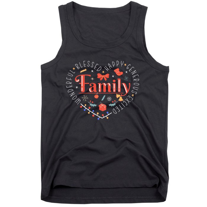 Wonderful Family Christmas Tank Top