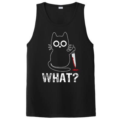 What Funny Cat With Knife PosiCharge Competitor Tank