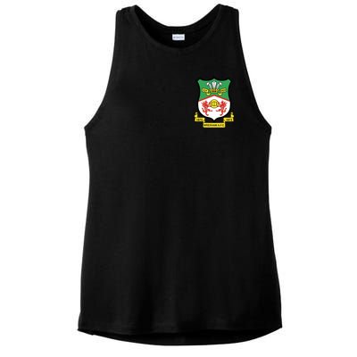 Wrexham Football Club Pocket Logo Ladies PosiCharge Tri-Blend Wicking Tank