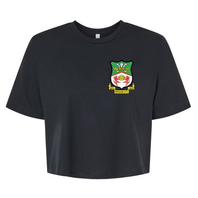 Wrexham Football Club Pocket Logo Bella+Canvas Jersey Crop Tee