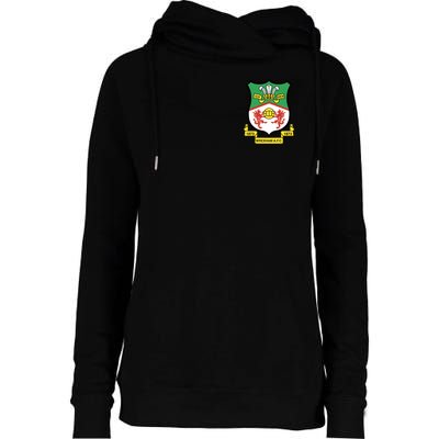 Wrexham Football Club Pocket Logo Womens Funnel Neck Pullover Hood