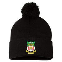 Wrexham Football Club Pocket Logo Pom Pom 12in Knit Beanie