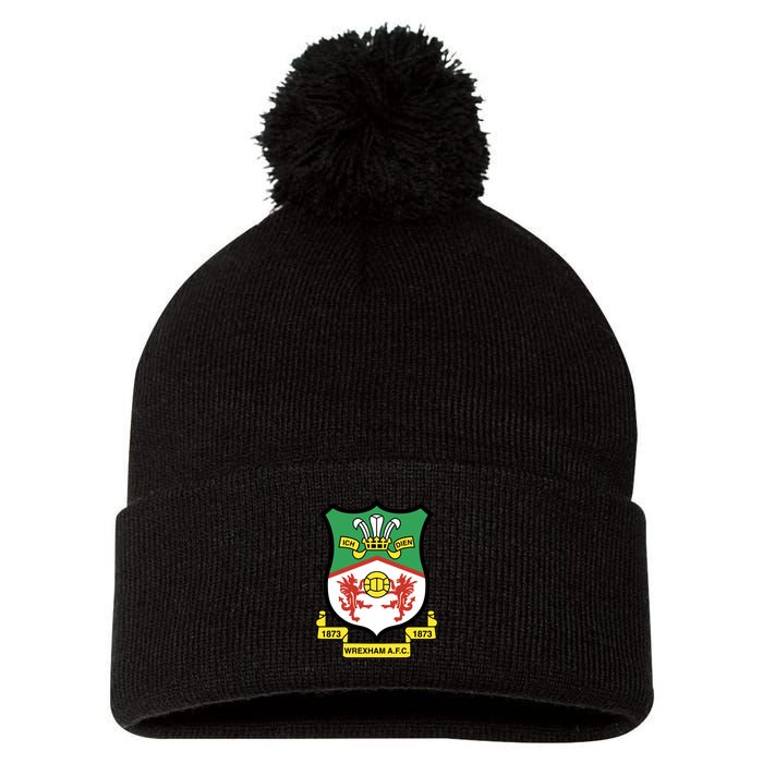 Wrexham Football Club Pocket Logo Pom Pom 12in Knit Beanie