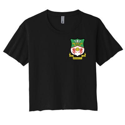 Wrexham Football Club Pocket Logo Women's Crop Top Tee