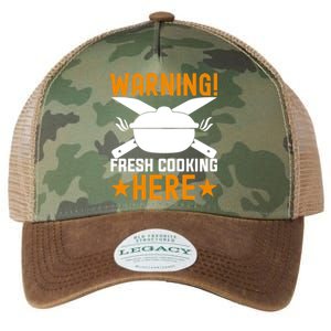 Warning! Fresh Cooking Here I Cooking Great Gift Legacy Tie Dye Trucker Hat