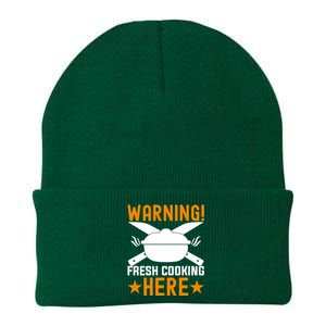 Warning! Fresh Cooking Here I Cooking Great Gift Knit Cap Winter Beanie