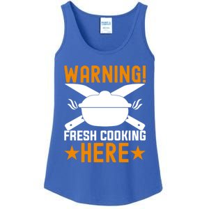 Warning! Fresh Cooking Here I Cooking Great Gift Ladies Essential Tank