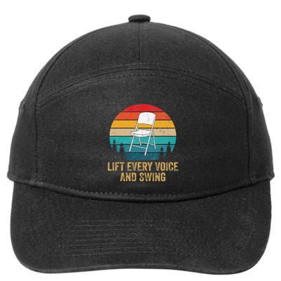 White Folding Chair Video Viral Trendy Outfits 7-Panel Snapback Hat