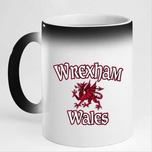 Wrexham Football Club Champion Wale 11oz Black Color Changing Mug