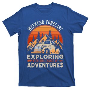 Weekend Forecast: Camping 100% Chance Adventure Explorers Cool Gift T-Shirt