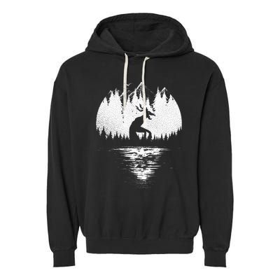 Wendigo Folklore Cryptozoology Garment-Dyed Fleece Hoodie