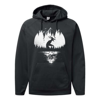 Wendigo Folklore Cryptozoology Performance Fleece Hoodie