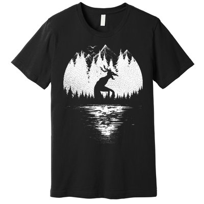 Wendigo Folklore Cryptozoology Premium T-Shirt