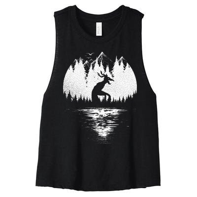 Wendigo Folklore Cryptozoology Women's Racerback Cropped Tank