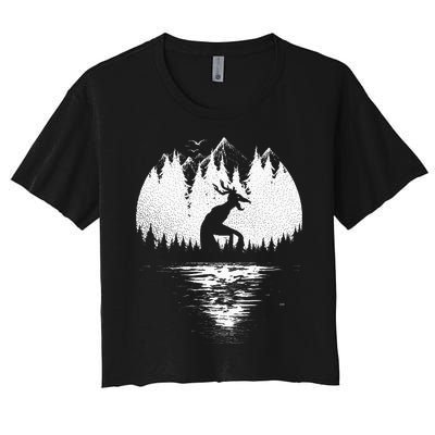 Wendigo Folklore Cryptozoology Women's Crop Top Tee