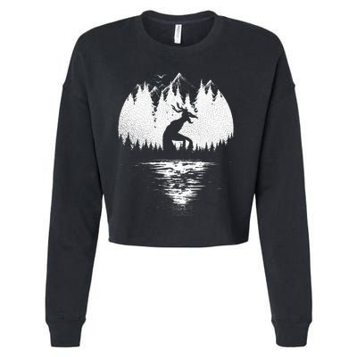 Wendigo Folklore Cryptozoology Cropped Pullover Crew