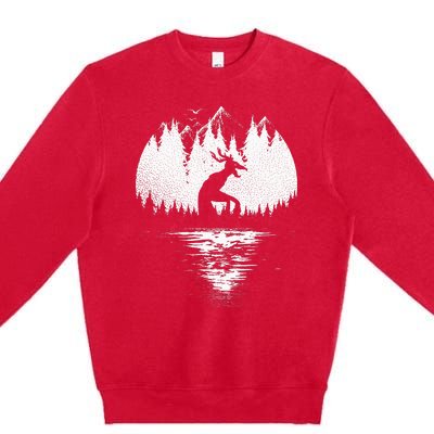 Wendigo Folklore Cryptozoology Premium Crewneck Sweatshirt