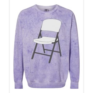 White Folding Chair Colorblast Crewneck Sweatshirt