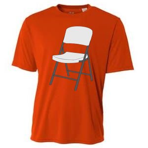 White Folding Chair Cooling Performance Crew T-Shirt