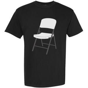 White Folding Chair Garment-Dyed Heavyweight T-Shirt