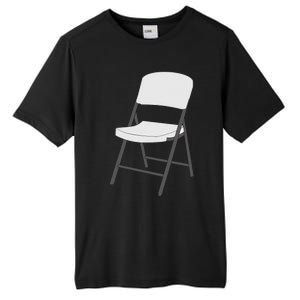 White Folding Chair Tall Fusion ChromaSoft Performance T-Shirt