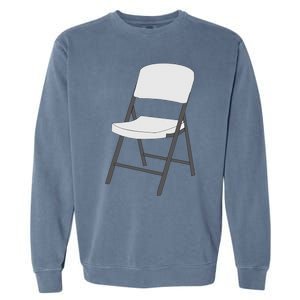 White Folding Chair Garment-Dyed Sweatshirt