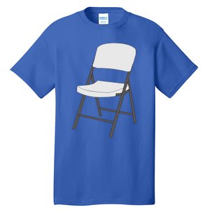 White Folding Chair Tall T-Shirt