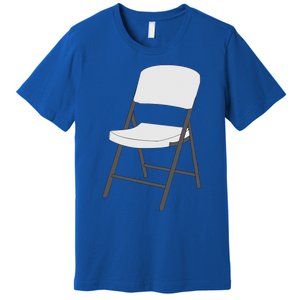 White Folding Chair Premium T-Shirt