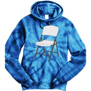 White Folding Chair Tie Dye Hoodie