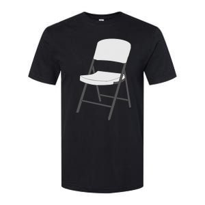 White Folding Chair Softstyle CVC T-Shirt